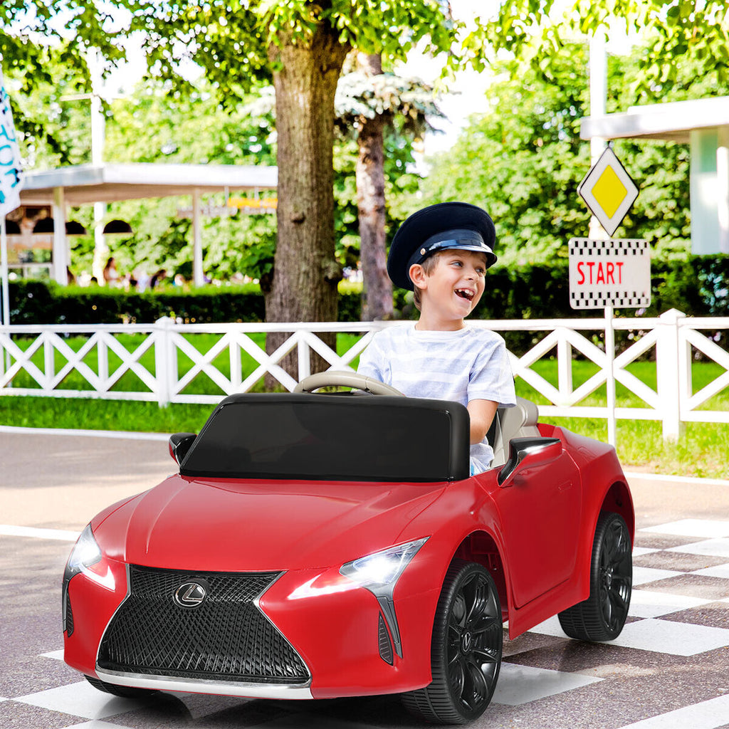 HoneyJoy 12V Kids Ride on Car Lexus LC500 Licensed Electric Vehicle with Remote Control - Red