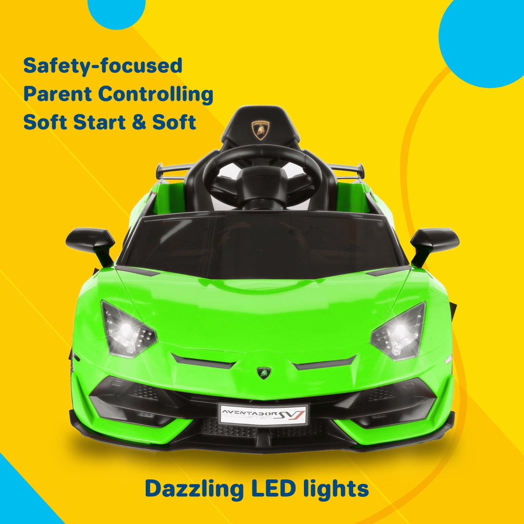 Premium 12V Ride-On Car for Kids with Remote Control, Lights, Music, and Openable Doors