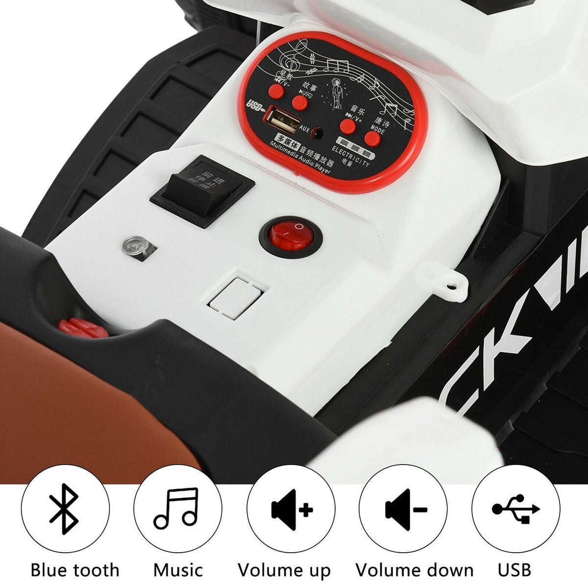 Interactive Electric Tractor Scooter for Kids with Detachable Trailer - Perfect for Playtime Fun!