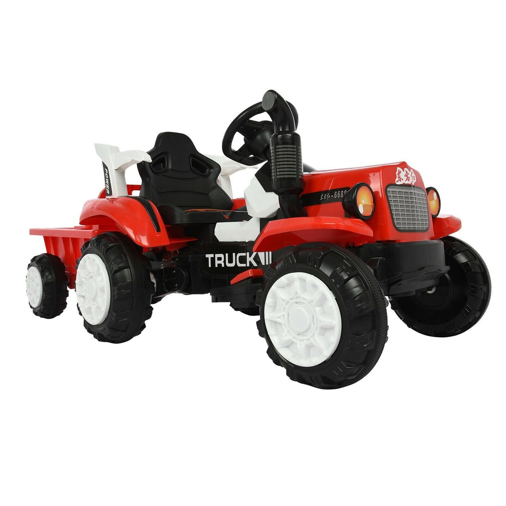 Interactive Electric Tractor Scooter for Kids with Detachable Trailer - Perfect for Playtime Fun!
