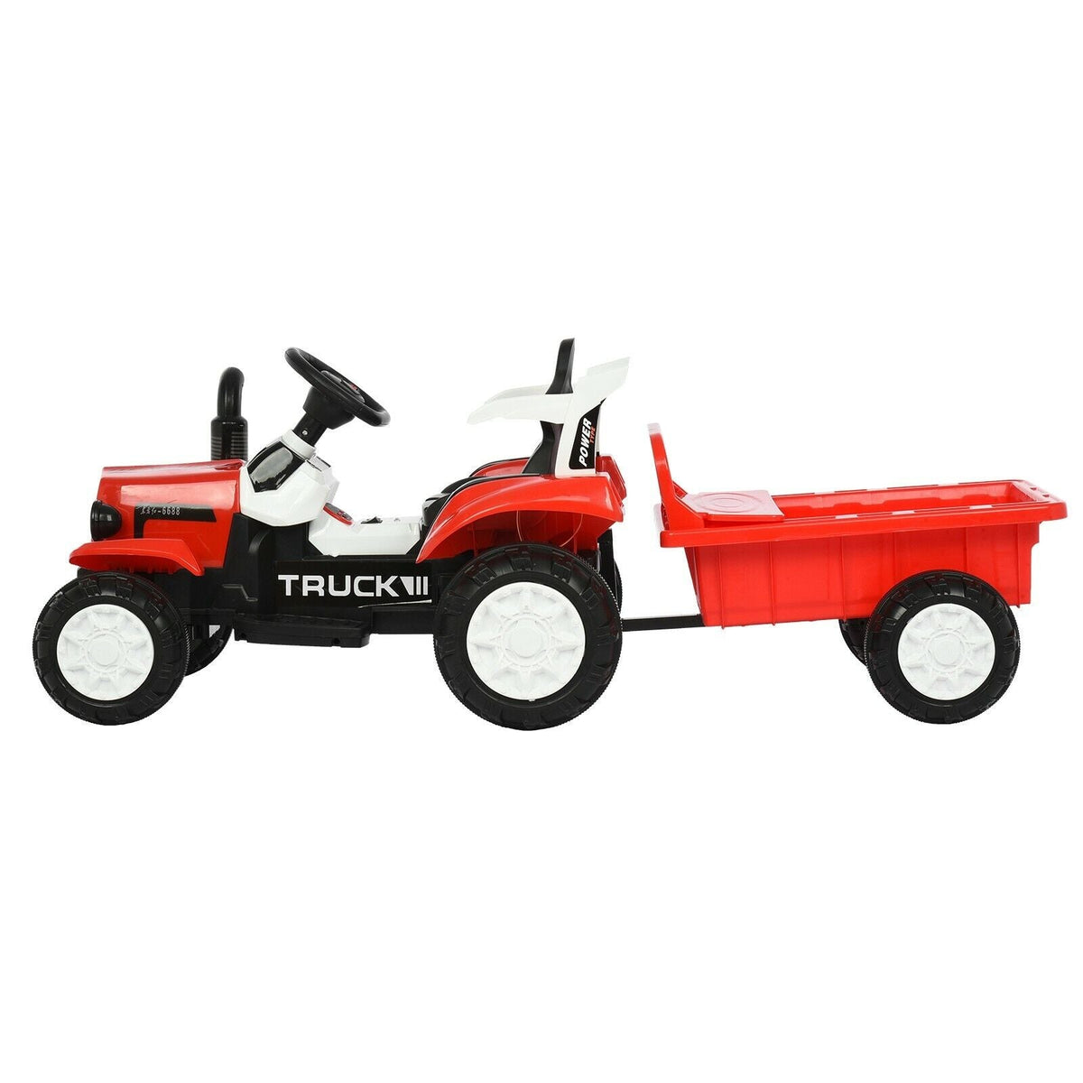 Interactive Electric Tractor Scooter for Kids with Detachable Trailer - Perfect for Playtime Fun!