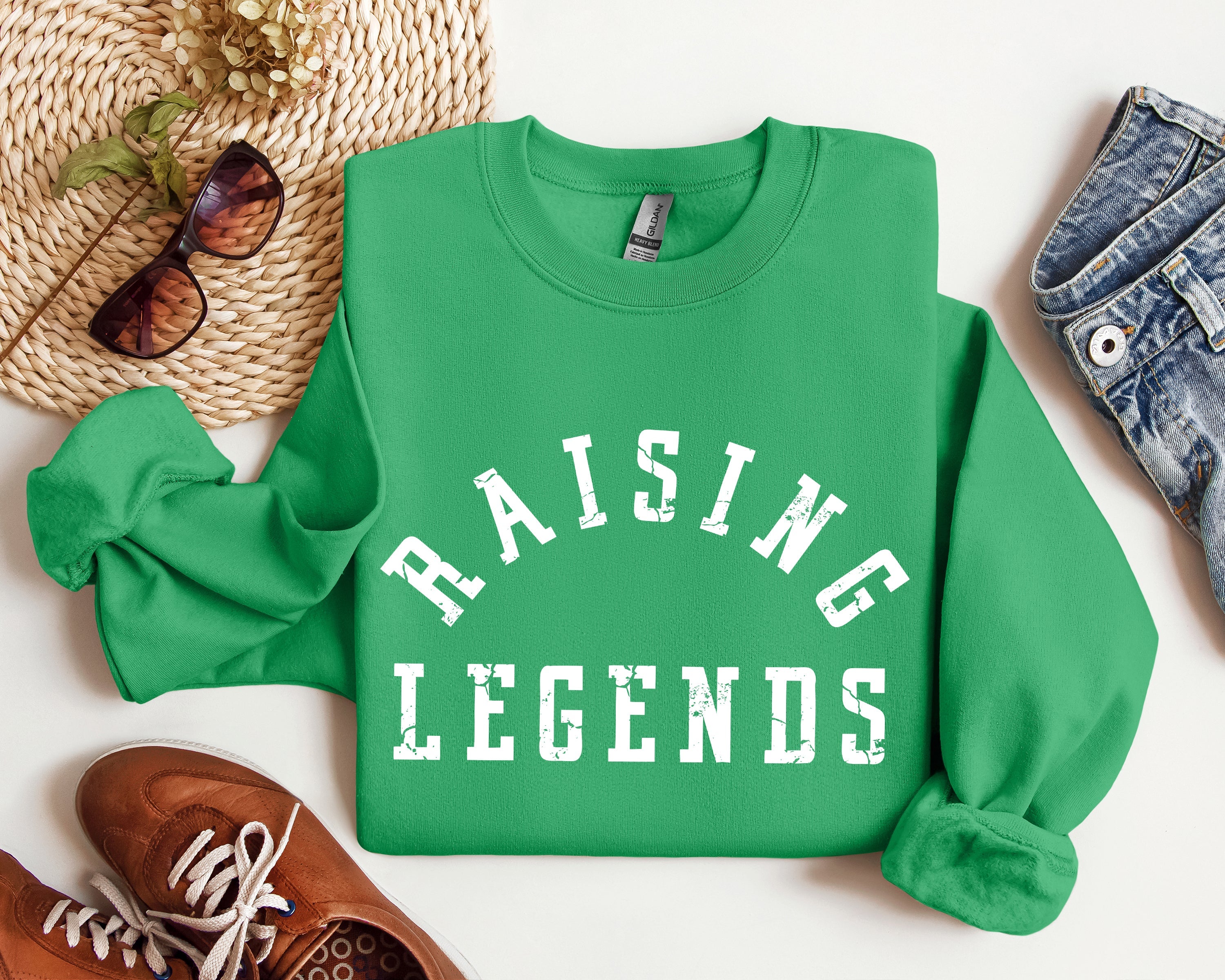 Raising Legends Mother's Day Sports Mom Coach Father's Day Celebration Edition Sweatshirt