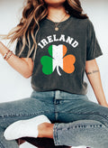 Ireland Flag Clover St Patrick's Day Shamrock Pride Premium Edition Comfort Colors Tee