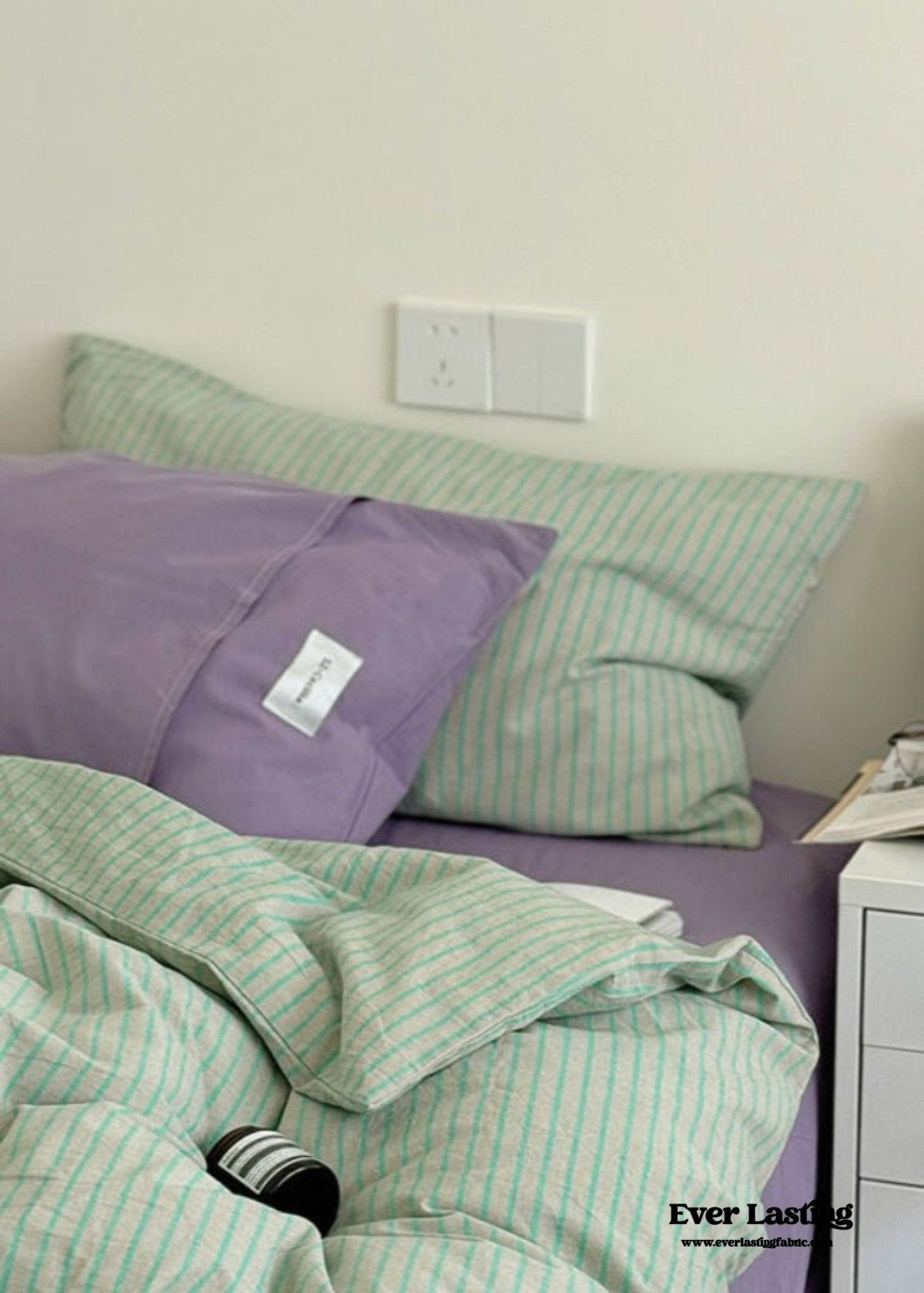 James Striped Bedding Set / Yellow