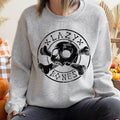 Lazy Bones Vintage Halloween Spooky Skeleton Parade Nighttime Haunt Collection Sweatshirt