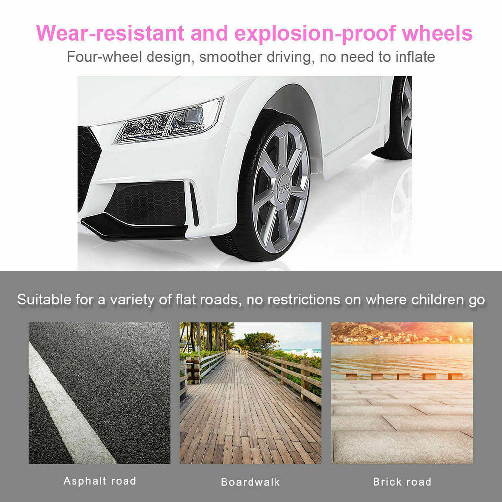 Licensed 12V Audi TT RS Electric Kids Ride On Car with Remote Control