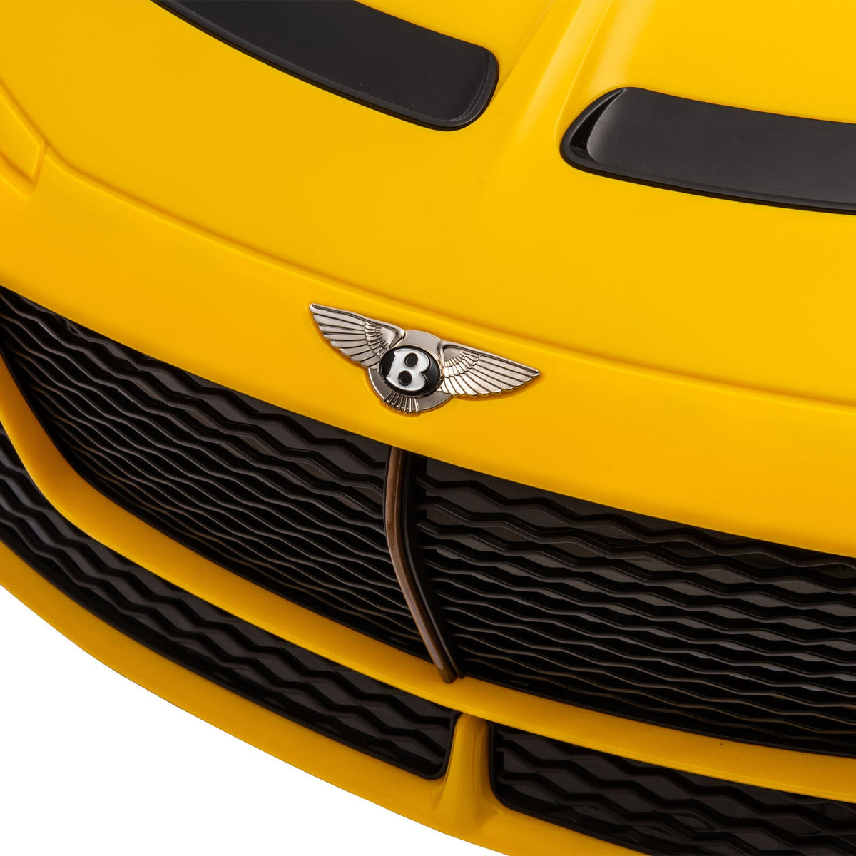 Licensed Bentley 2.4G Kids Ride On Car with Remote Control, 3 Speeds, and 12V Battery in Yellow