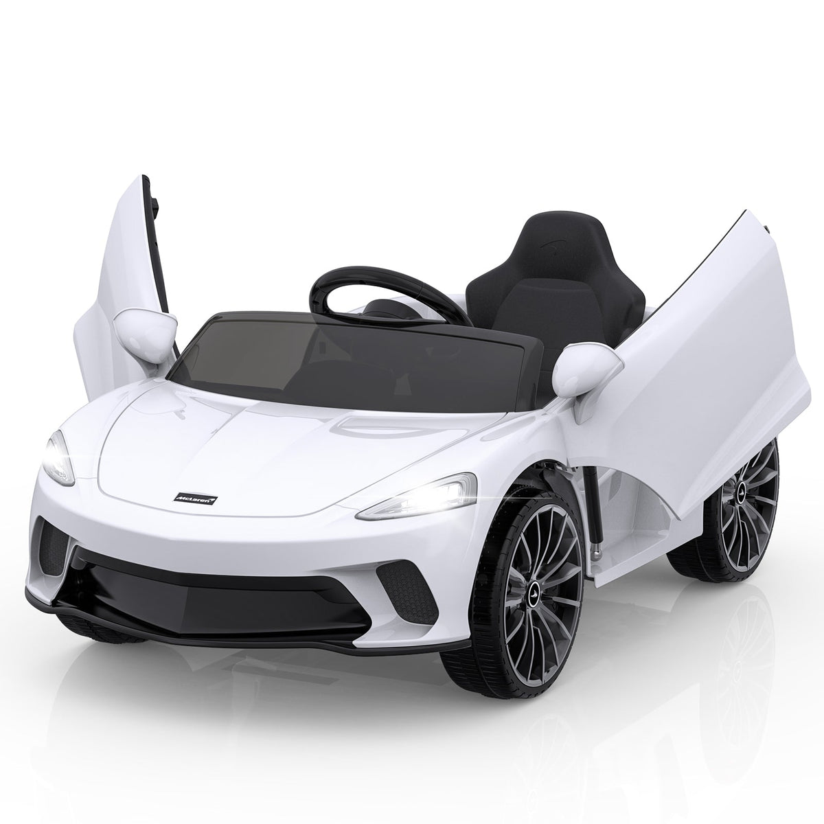 Licensed Electric Ride-On Toy Car for Kids with Remote Control and LED Headlights