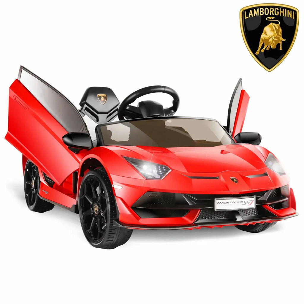 Licensed Lamborghini Aventador Battery Powered Ride-On Car for Kids - 12V Toy Gift