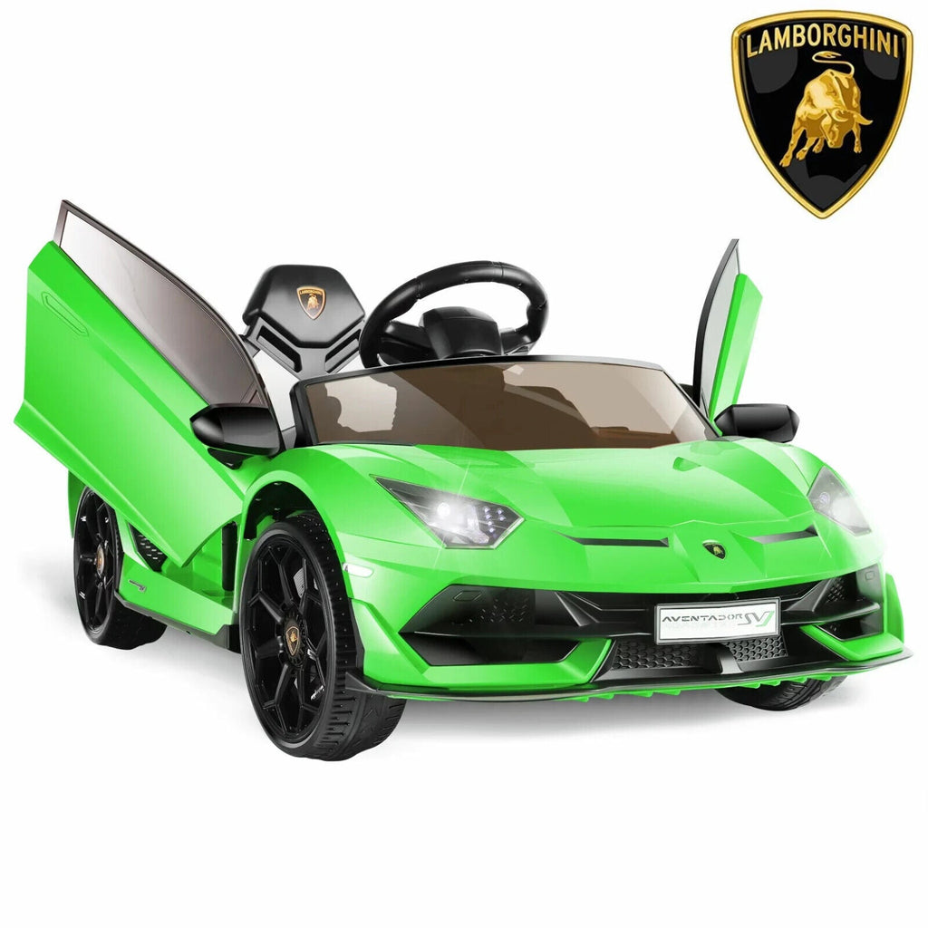 Licensed Lamborghini Aventador 12V Battery Powered Ride-On Car for Kids - Perfect Gift!