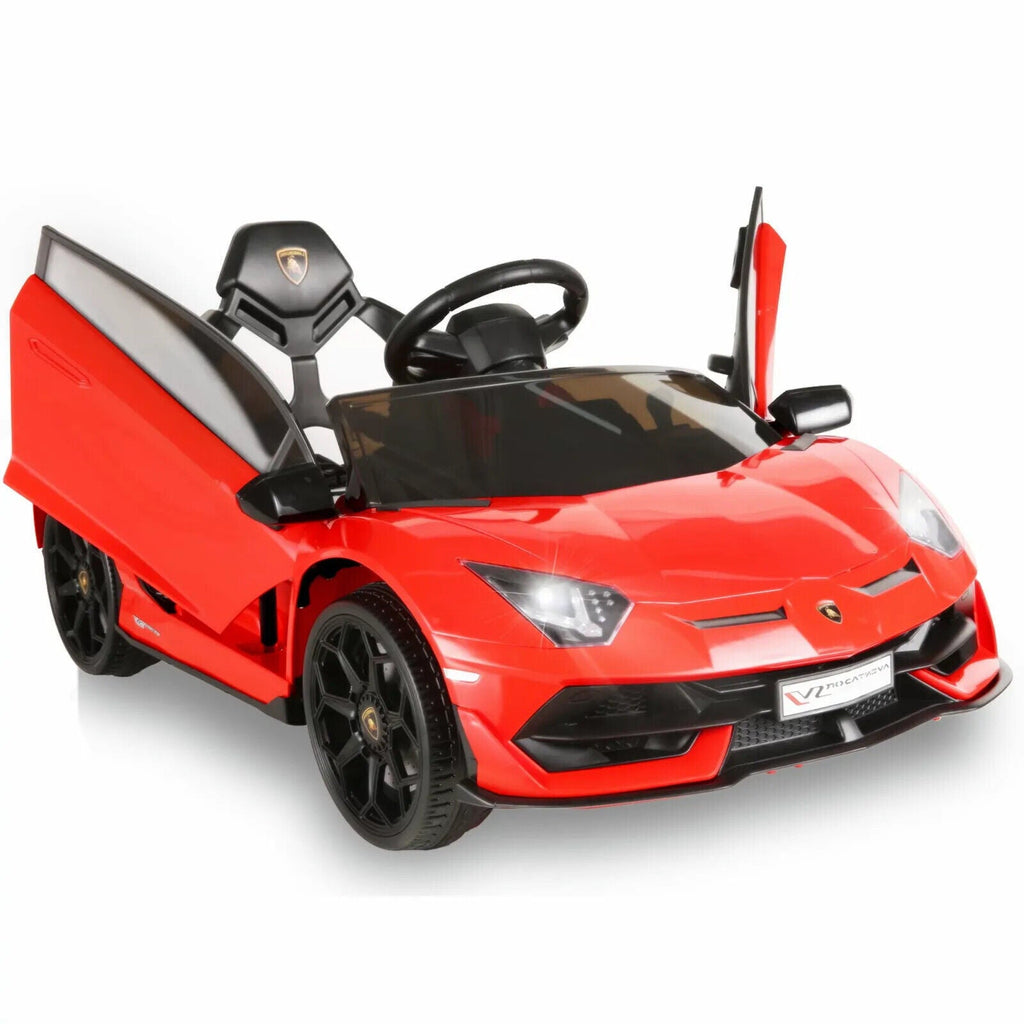 Licensed Lamborghini Aventador 12V Battery Powered Ride-On Car for Kids - Perfect Gift!