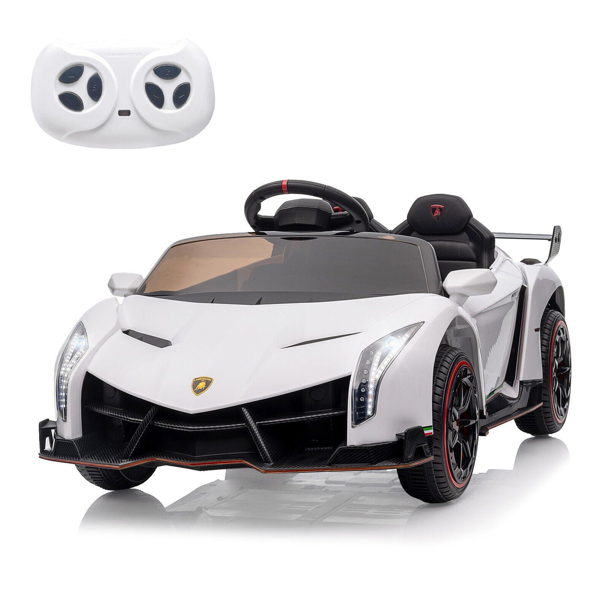 Licensed Lamborghini Electric Ride-On Car for Kids with MP3 and Remote Control - 12V
