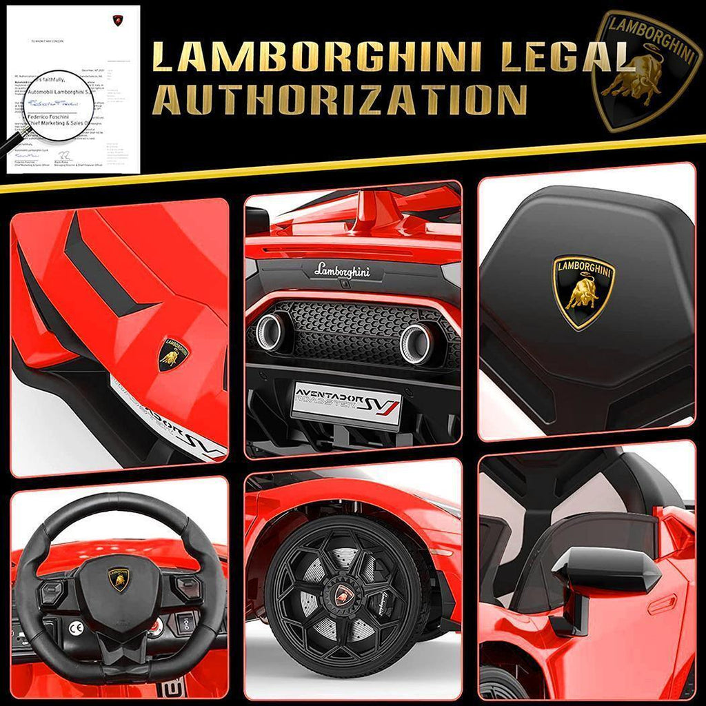 Lamborghini Licensed Electric Ride On Car with Remote Control - Perfect Toy for Kids