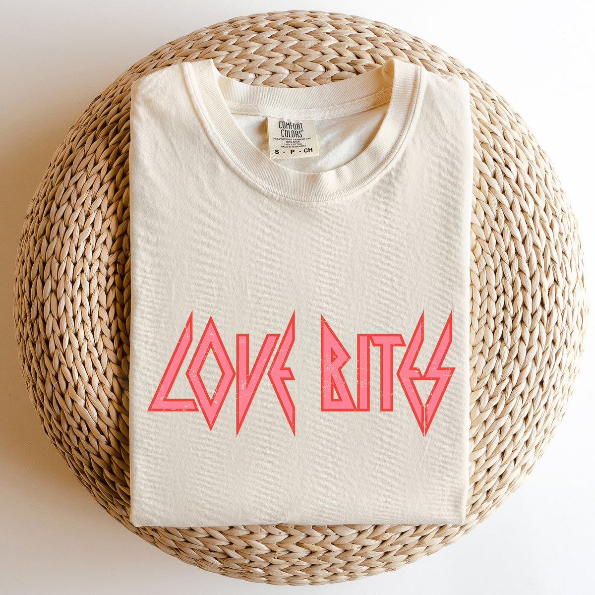 Love Bites Def Retro 80s Rock Music Nostalgic Vintage Edition Comfort Colors Tee