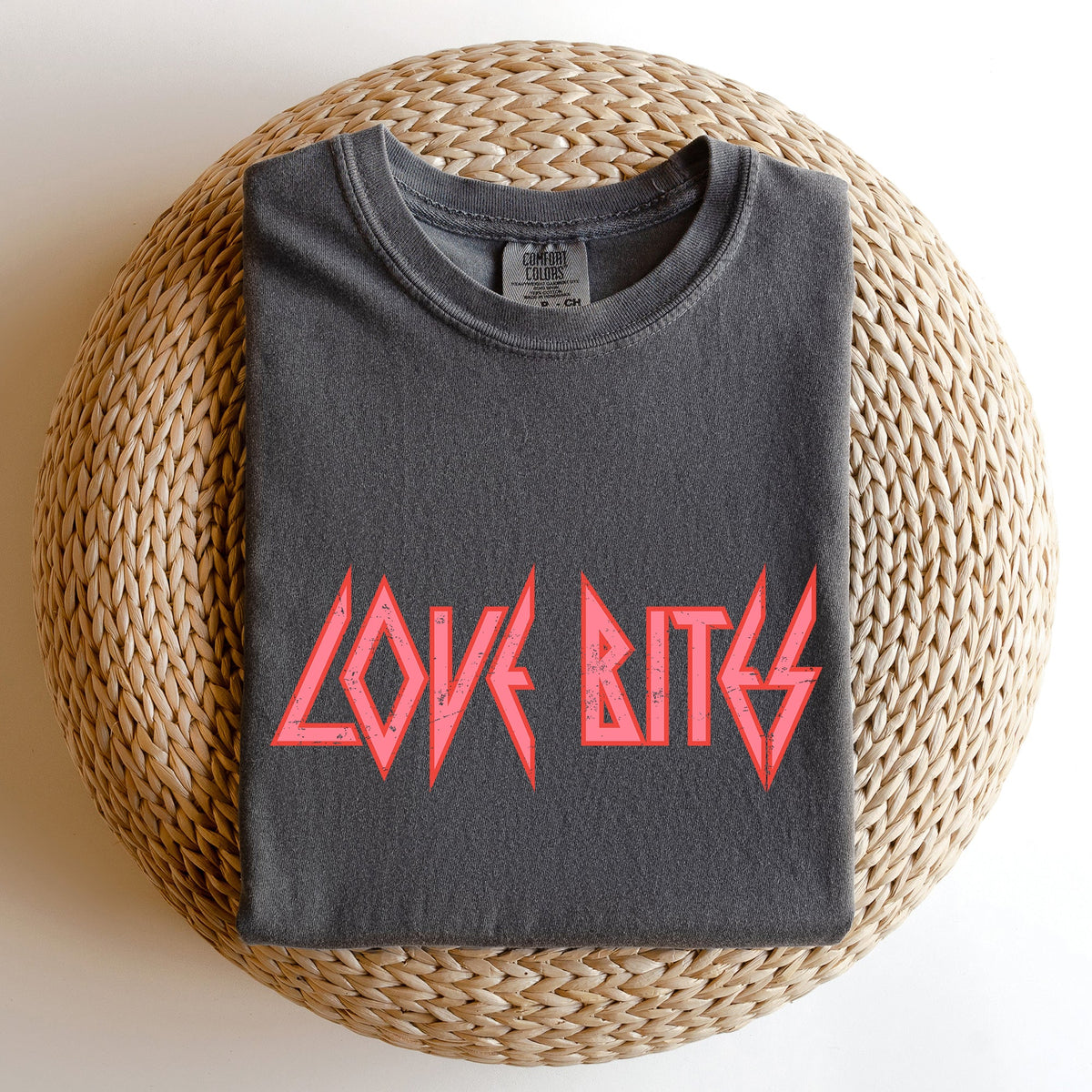 Love Bites Def Retro 80s Rock Music Nostalgic Vintage Edition Comfort Colors Tee