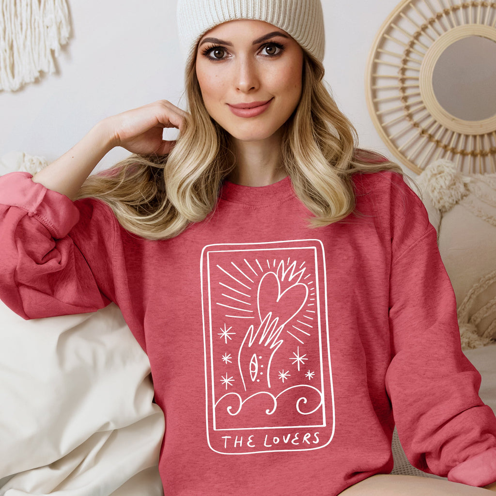 Lovers Tarot Mystical Magic Celestial Romance Valentine's Day Edition Sweatshirt