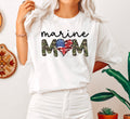 Marine Mom Proudly Supporting Our Brave Marines And Families Every Day Always Comfort Colors Tee