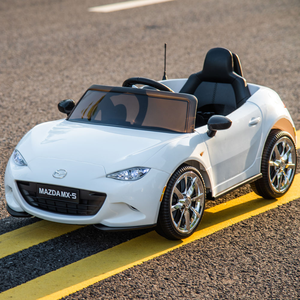 MAZDA MX-5 RF 12V Kids Ride-On Car with 2.4G Remote Control for Parents - The Perfect Gift for Young Drivers!