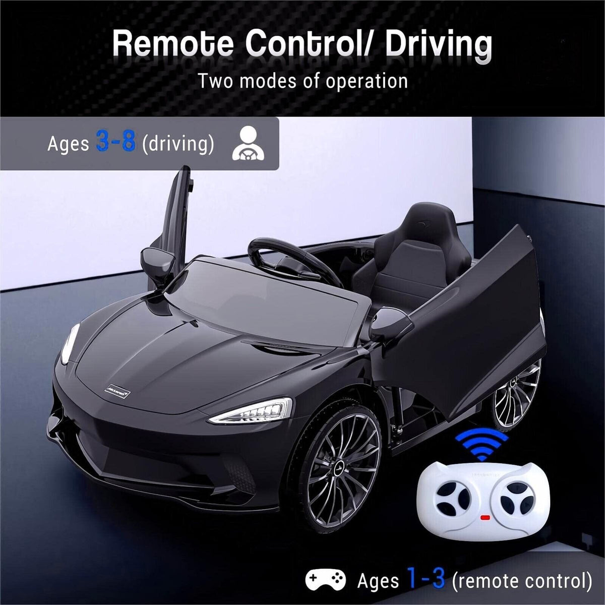 McLaren Ride On Car for Kids: 12V Electric with Remote Control