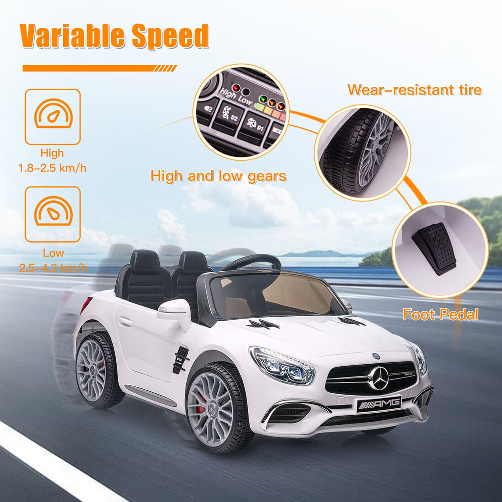 Mercedes-Benz Licensed 12V Electric Kids Ride-On Car with Battery Power