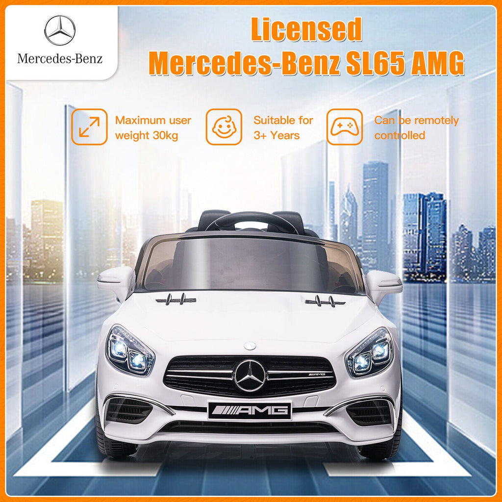 Mercedes Benz Licensed 12V Electric Ride On Car for Kids with Remote Control