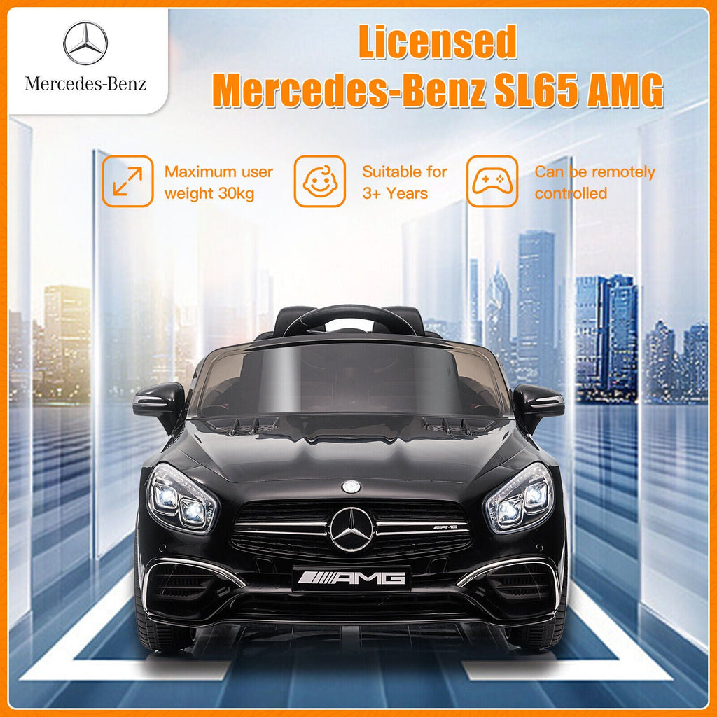 Mercedes-Benz Licensed Kids Electric Ride On Car with Remote Control and Battery
