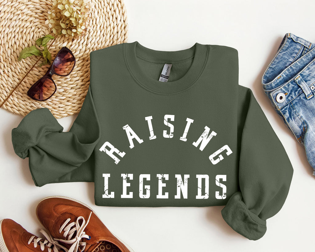 Raising Legends Mother's Day Sports Mom Coach Father's Day Celebration Edition Sweatshirt