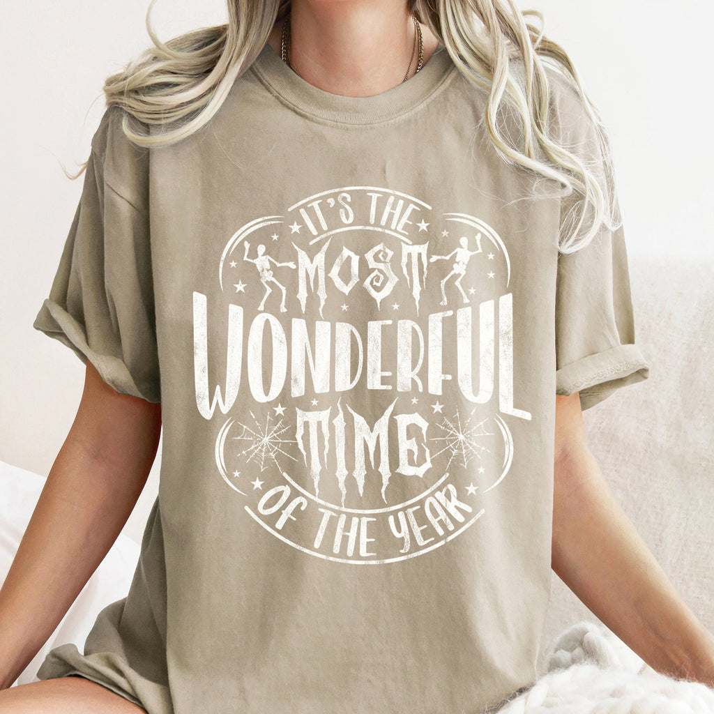 It's The Most Wonderful Time Of The Year Retro Halloween Classic Comfort Colors Tee