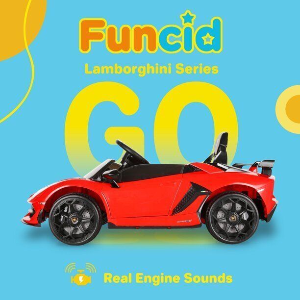 12V Licensed Lamborghini Electric Ride-On Car for Kids