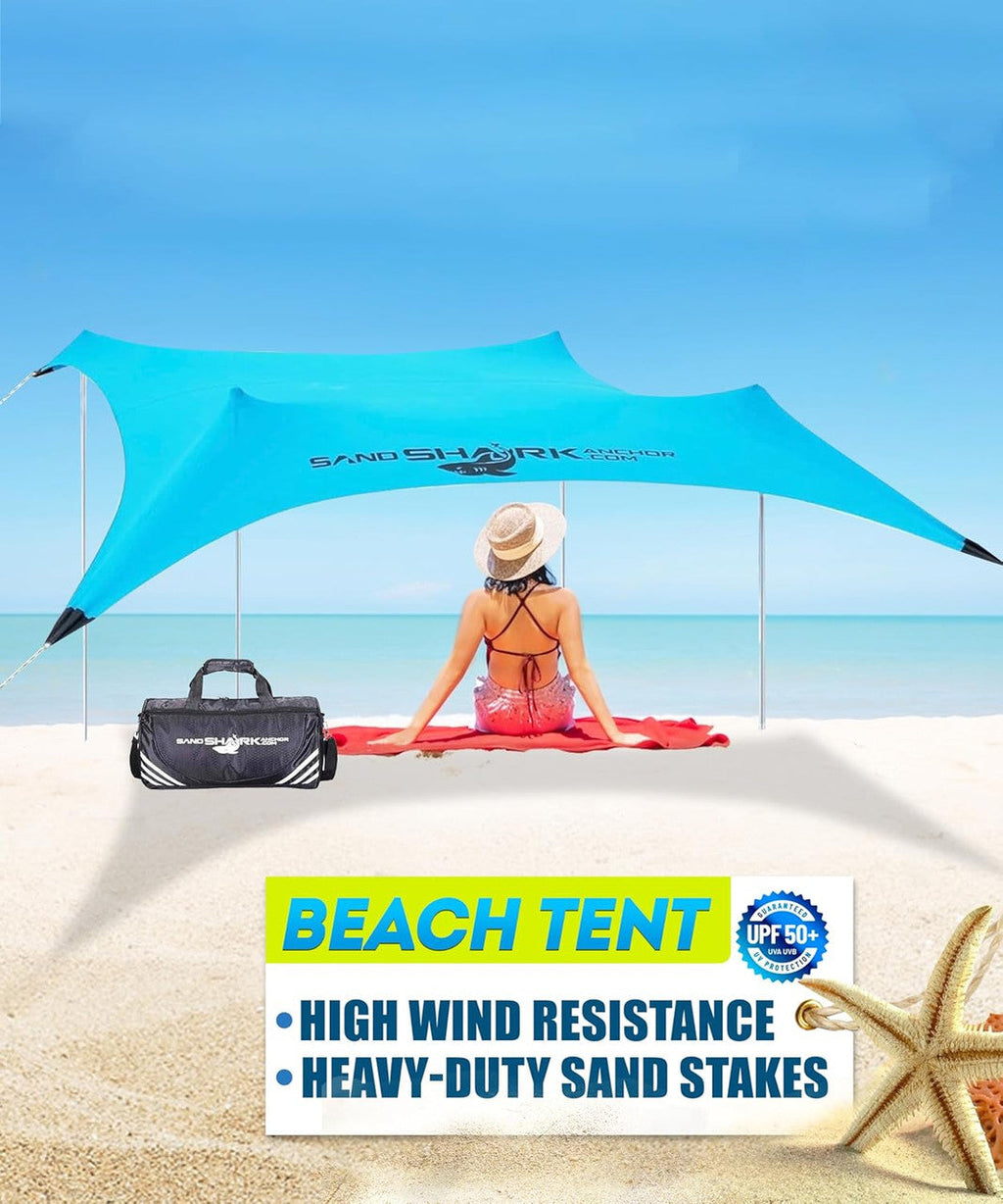 FINAL SALE-CLEARANCE Large Pop Up Beach Tent for Outdoors.