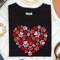Paw Print Heart Pets Dogs Cats Love For Pet Lovers Gift For Animal Enthusiasts Comfort Colors Tee