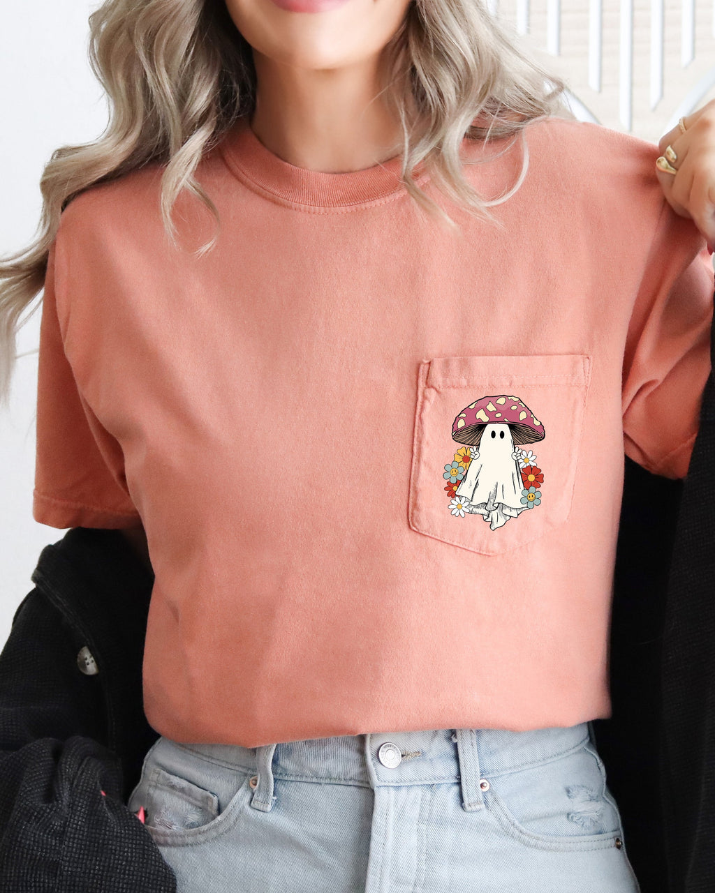 Ghost Mushroom Comfort Colors Tee