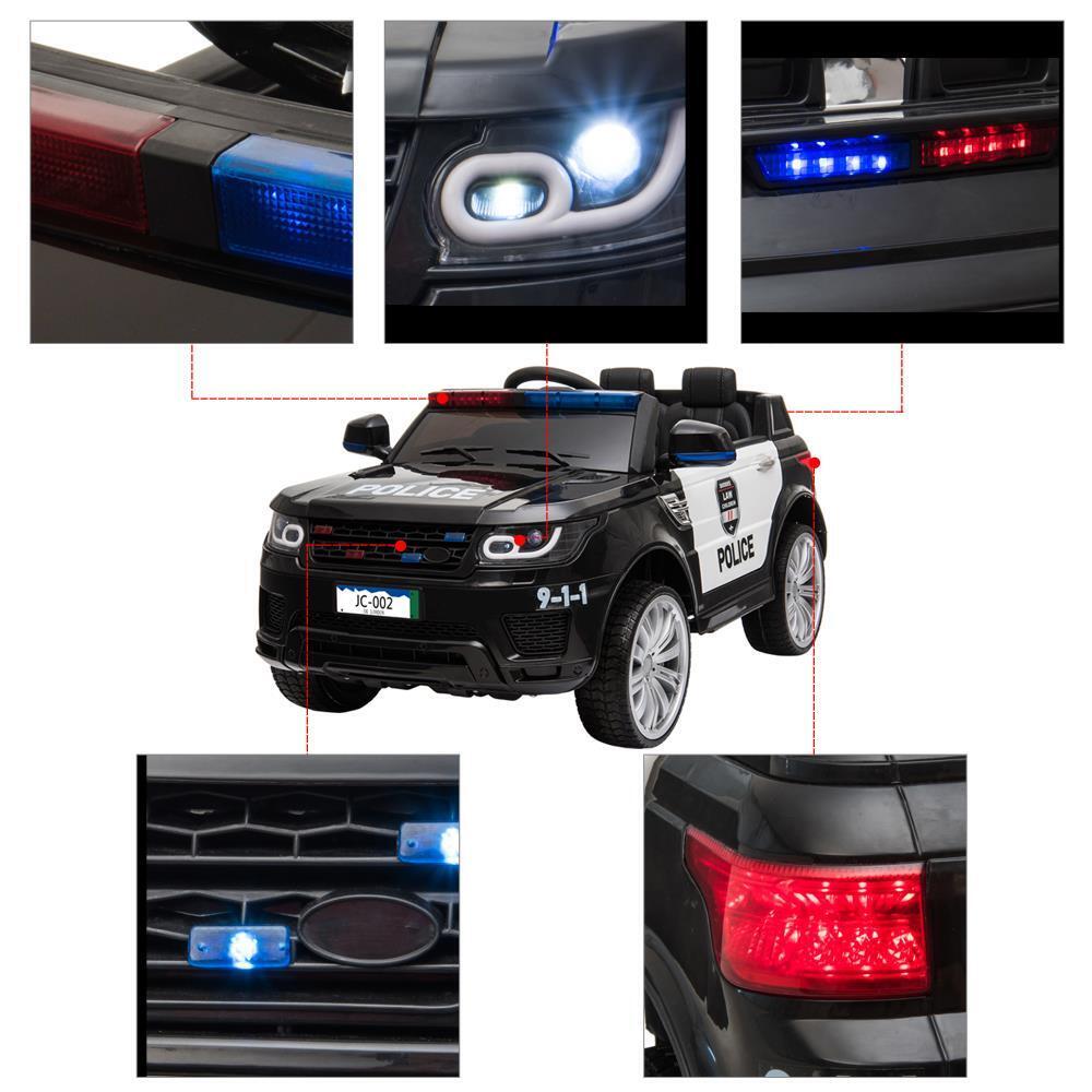 Police SUV 12V Electric Ride-On Car for Kids with Adjustable Speed and Remote Control