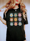 Positive Smiley Daisies Comfort Colors Tee