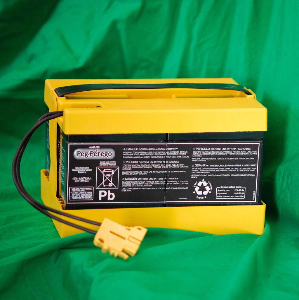 Power Up Your Ride with Peg Perego 24V Battery & Charger Combo Pack (IAKB0522)