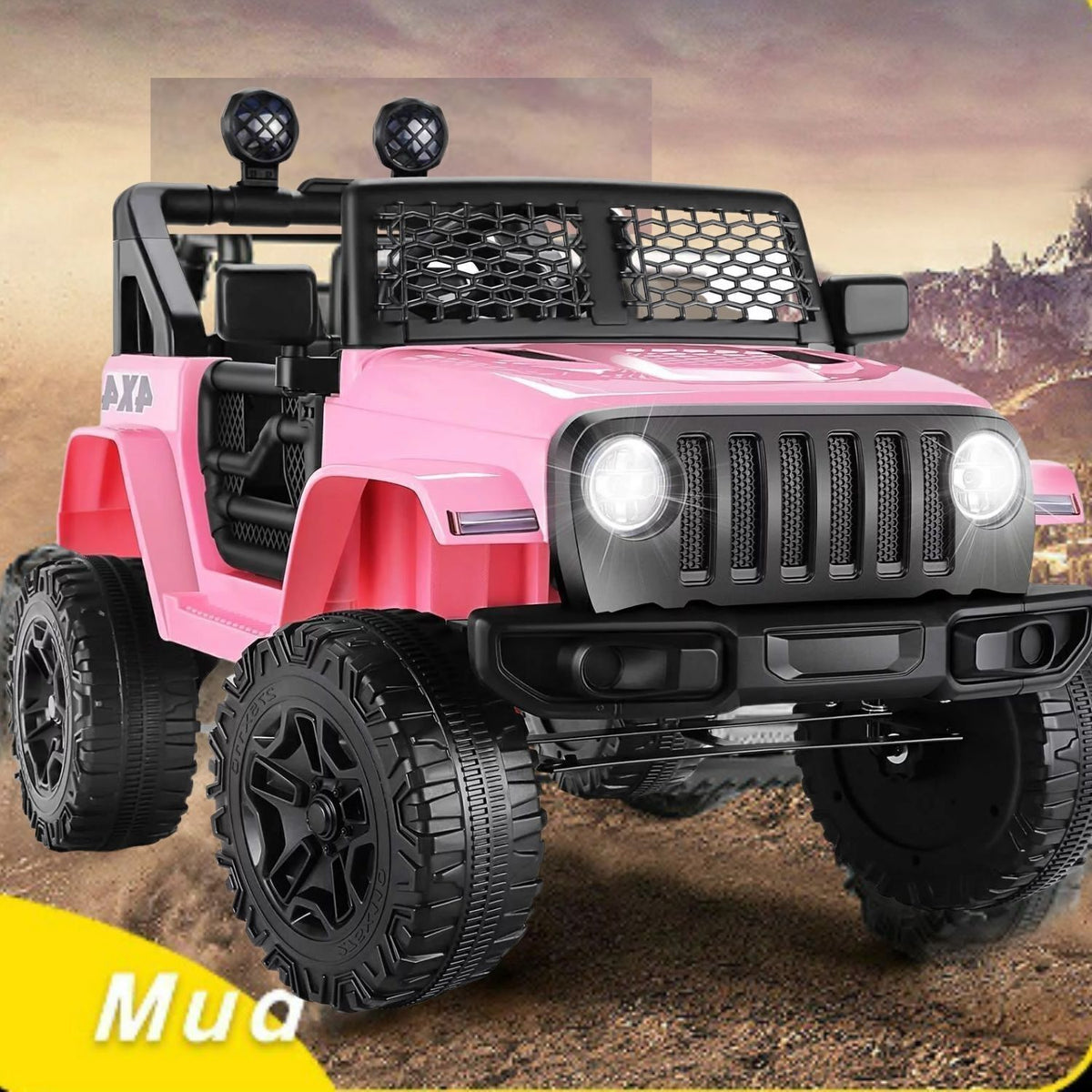 Premium 12V Electric Ride-On Car with Remote Control, LED Lights, MP3 & USB