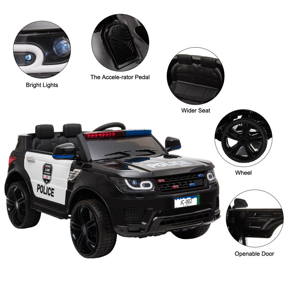 Premium 12V SUV Ride-On Car for Kids with 3 Speeds, Lights, Music, and Remote Control
