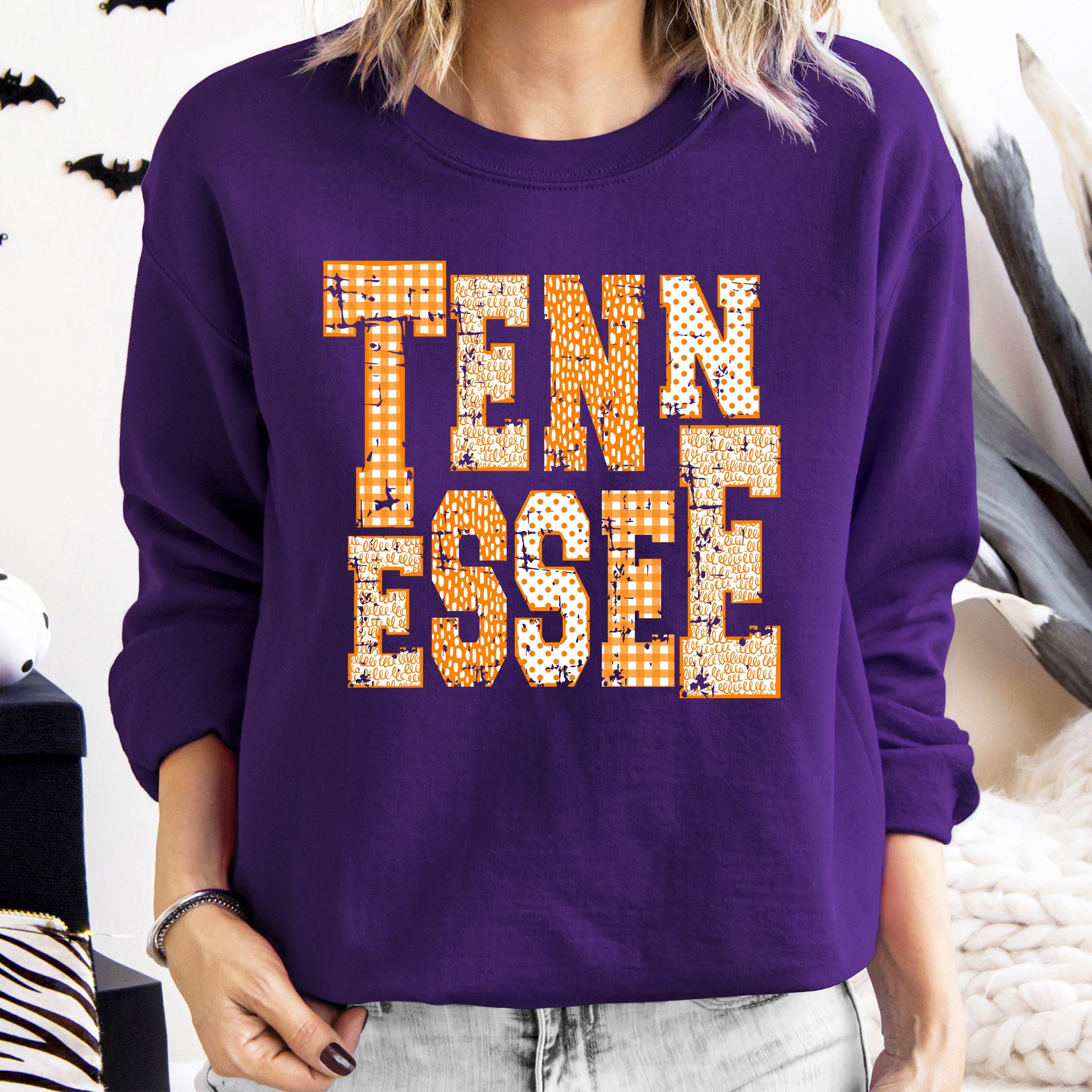 Tennessee Spirit Volunteers Smokey Vols Graphic Heritage Edition Vintage Inspired Soft Fleece Sweatshirt