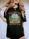 Yellowstone National Park Retro Wilderness Adventure Design Limited Edition Comfort Colors Tee
