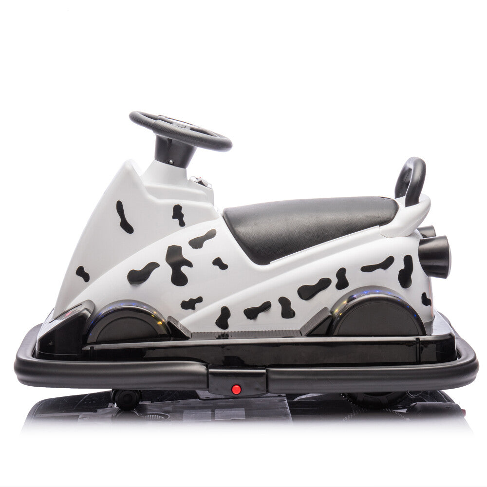 Ride-On Motorized Bumper Car with Integrated System and Cute Design for Ages 3-5