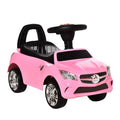 Red Baby Ride-On Sliding Car with Horn, Music, Lights, and Storage – No Power Needed