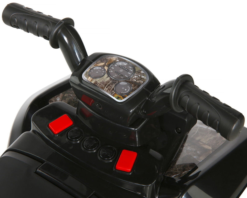 Camo Ride-On Toy Car with Seat, Storage Compartment, and 3 Animal Sounds for 18-36 Months