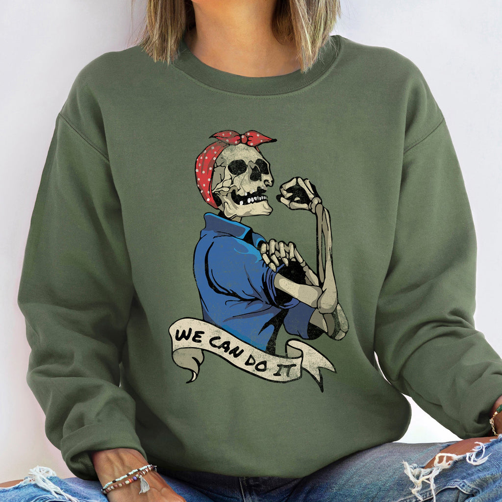 We Can Do It Vintage Halloween Propaganda Poster Art Inspired Graphic Sweatshirt
