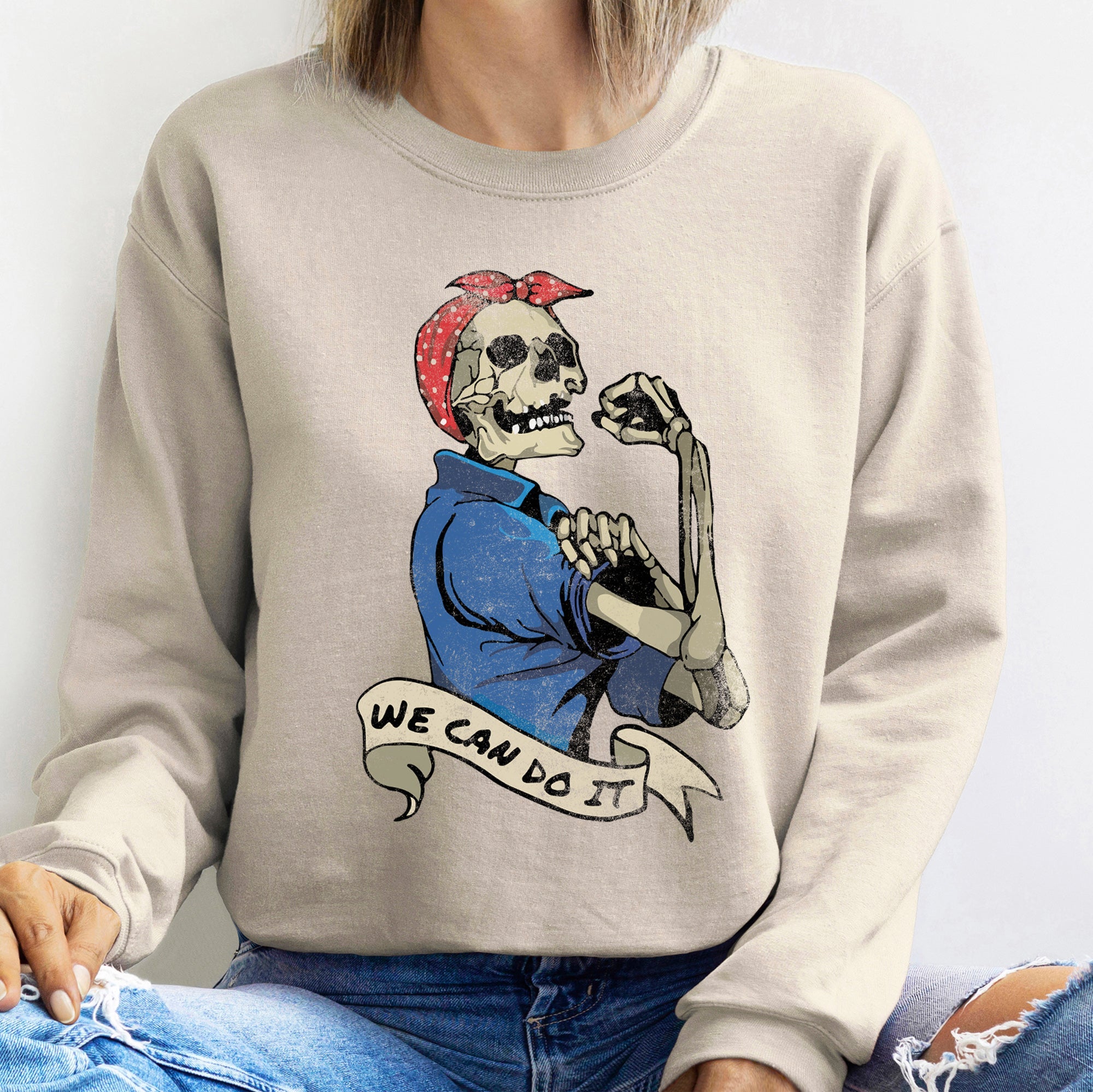 We Can Do It Vintage Halloween Propaganda Poster Art Inspired Graphic Sweatshirt