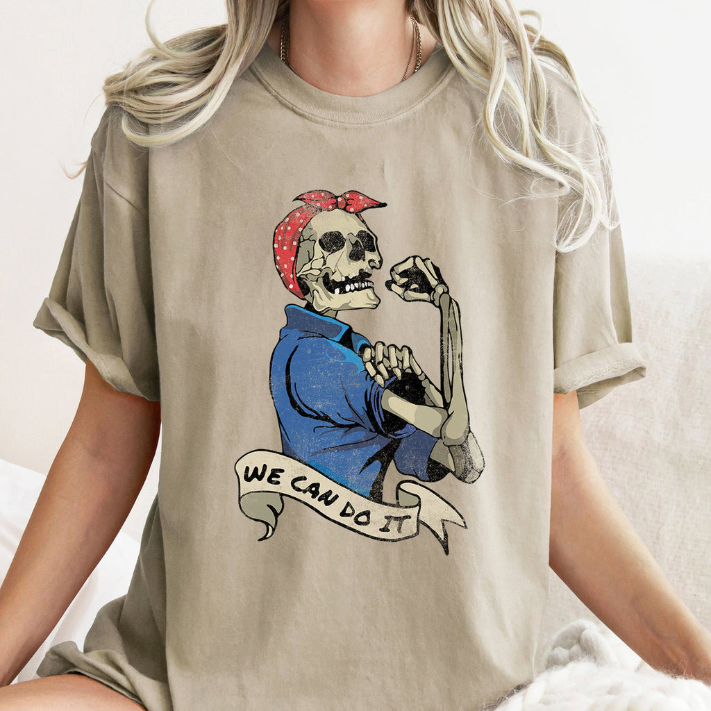 Rosie The Riveter We Can Do It Retro Halloween Iconic Poster Artwork Edition Comfort Colors Tee