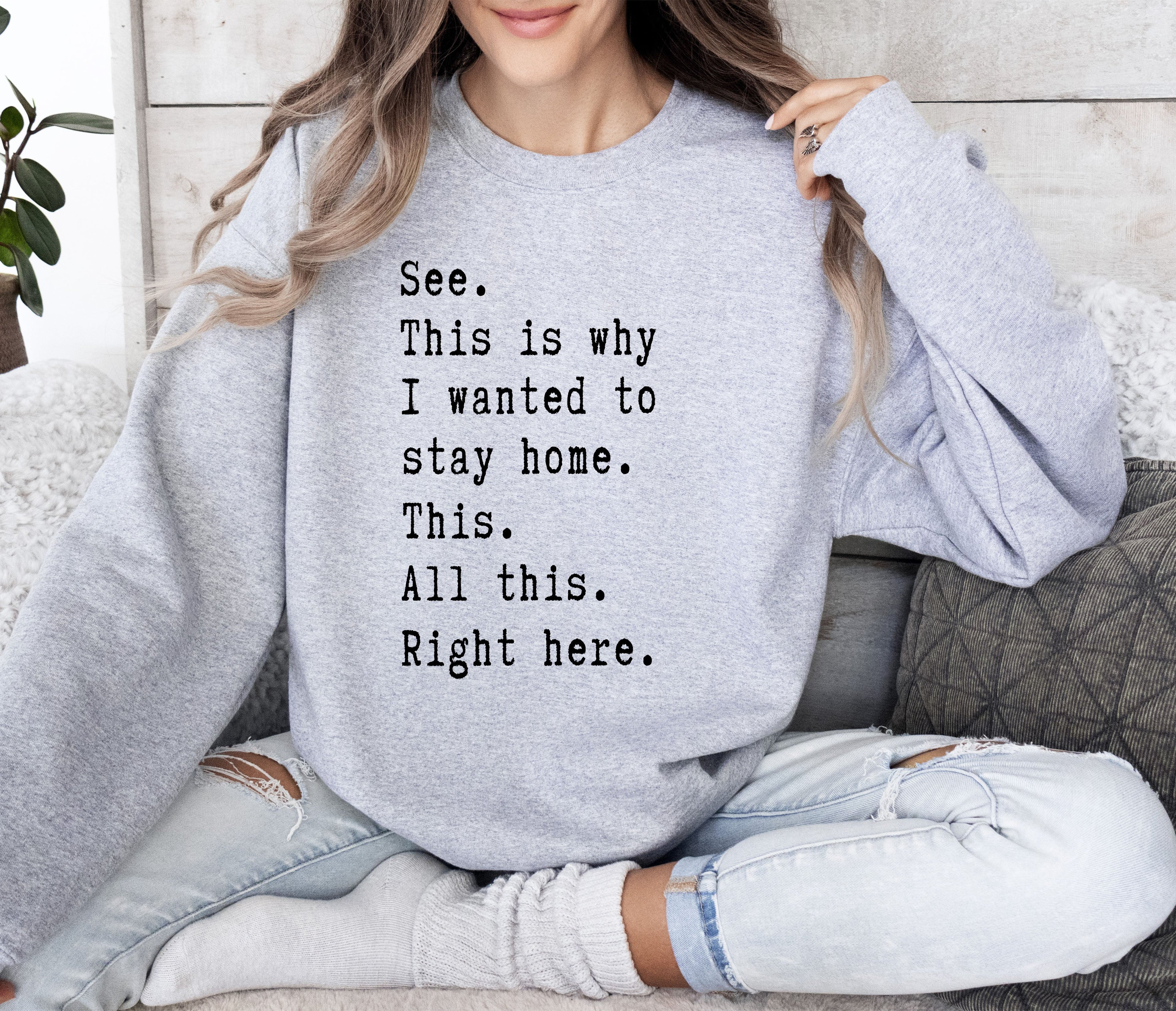 I Wanted To Stay Home Sarcastic College Cozy Campus Vibe Limited Edition Sweatshirt