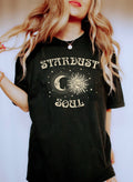 Stardust Soul Sun And Moon Celestial Comfort Colors Tee