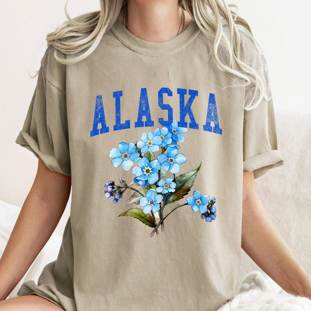 Alaska State Flower Comfort Colors Tee