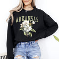 Arkansas State Flower Apple Blossom State Pride Illustration Vintage Inspired Sweatshirt