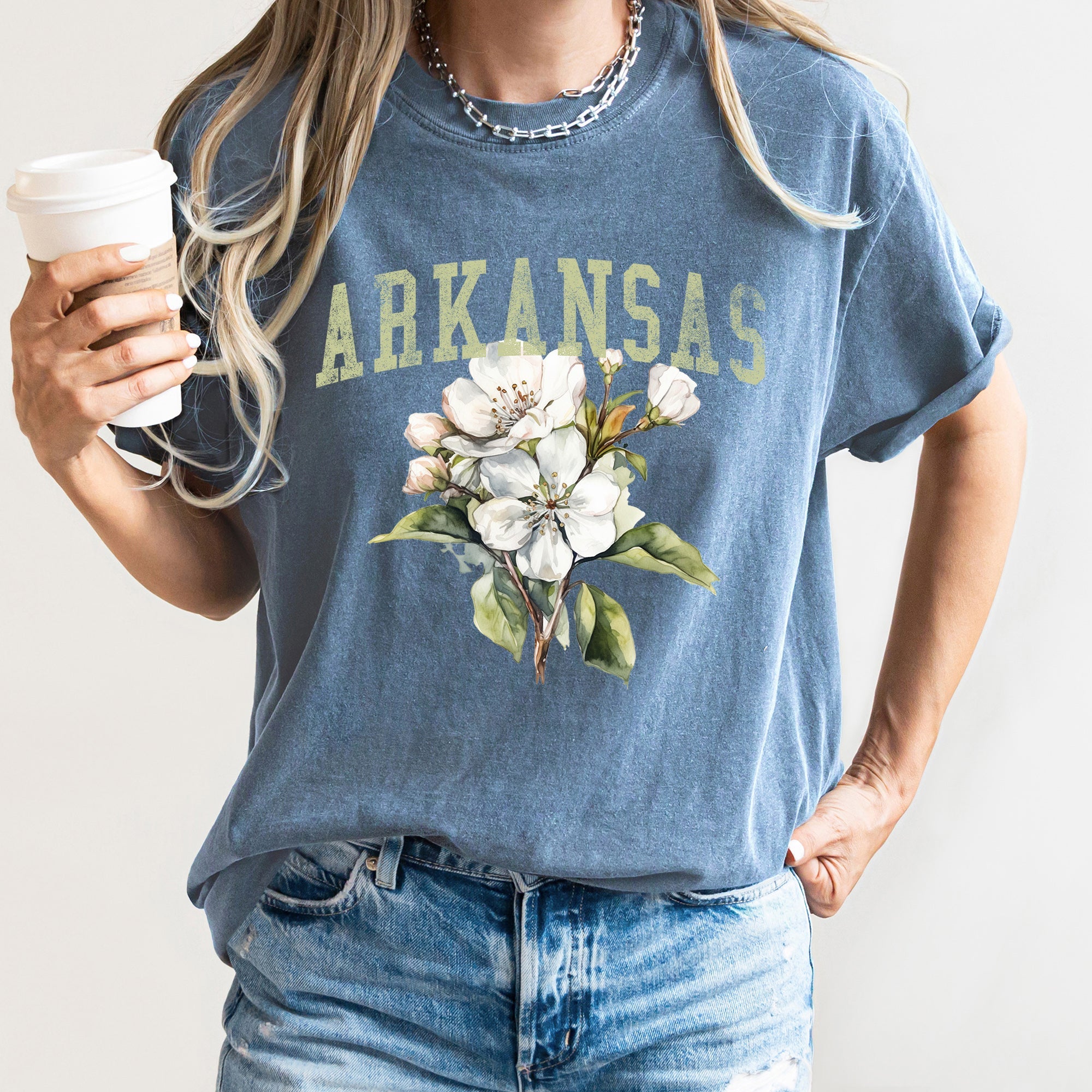 Arkansas State Flower Comfort Colors Tee